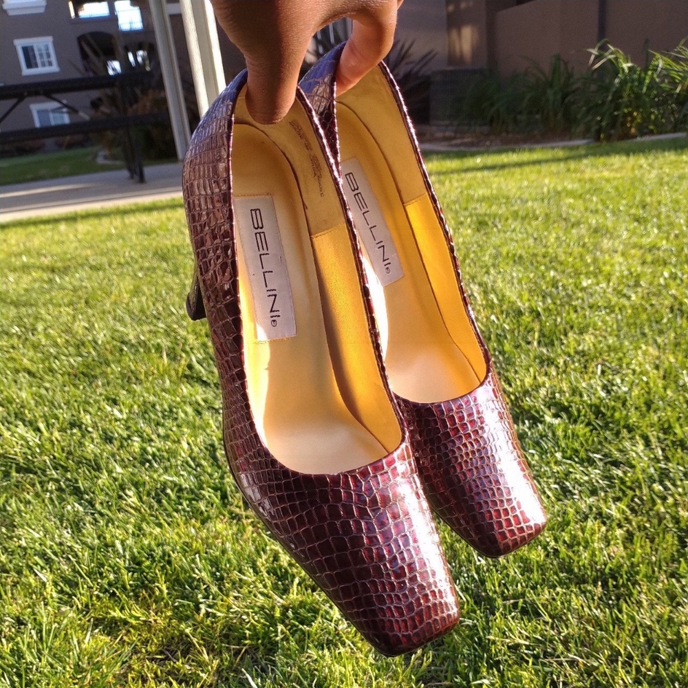 Brown Snakeskin heels